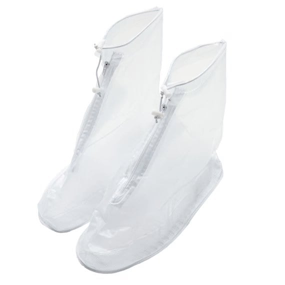 ニトリ公式　シースルーショート レインシューズカバー