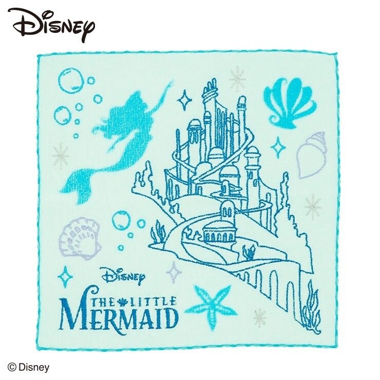 しまむら公式 ミニタオルハンカチ(Disney)グリーン