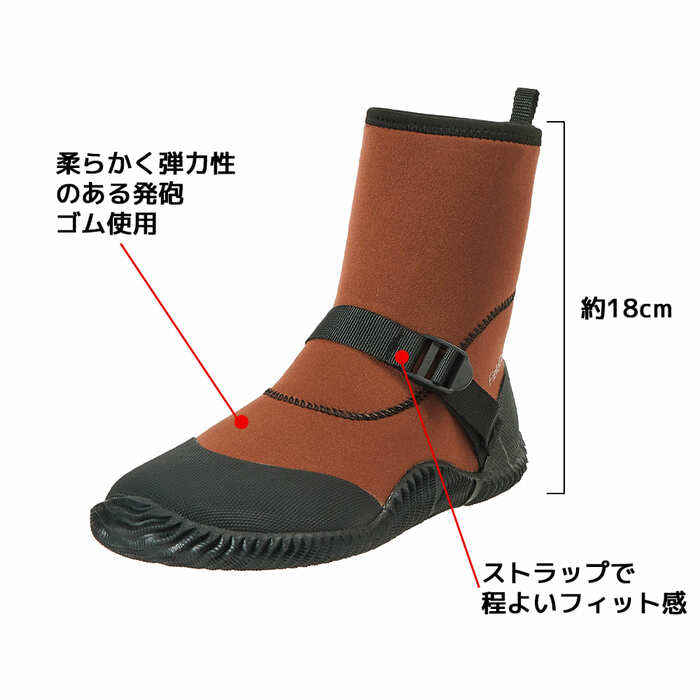 柔らかさと程よくフィットする履き心地がポイント