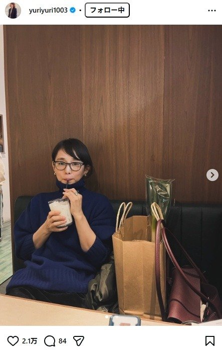出所：石田ゆり子のInstagram（＠yuriyuri1003） 参照日：2026年2月12日
