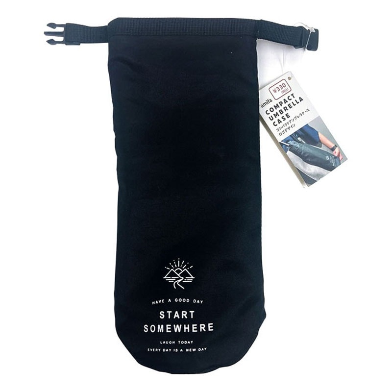 出所：キャンドゥ公式　コンパクト傘ケース　ロゴ