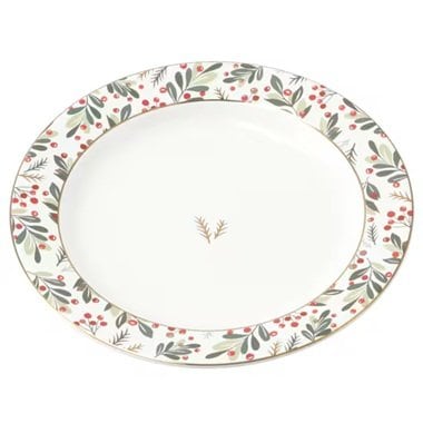 リムプレート ナンテン柄