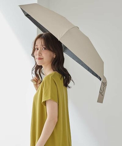 出所:ハニーズ公式オンラインショップ 【because】晴雨兼用折り畳み傘/おでかけキャット