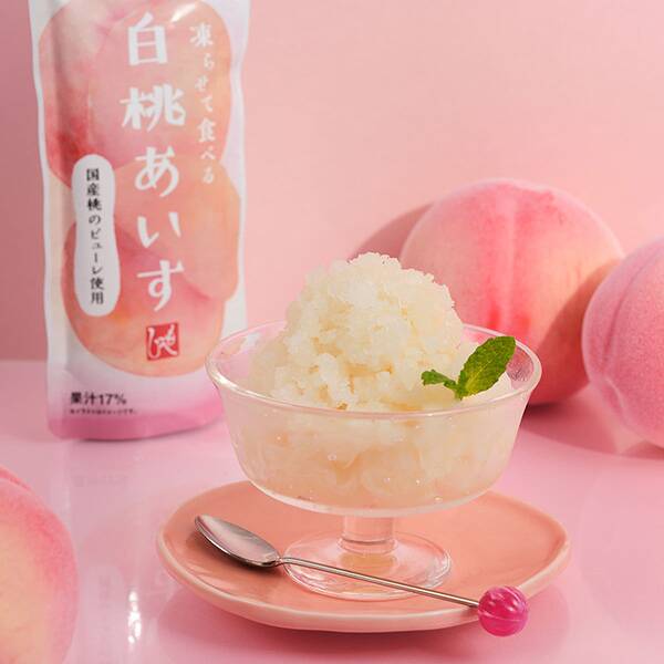 凍らせて食べる 白桃あいす