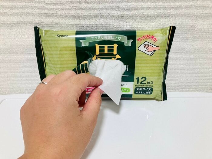 1枚ずつ簡単に取り出せるので、サッと畳を拭きたいときに便利