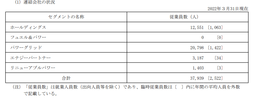 出所：東京電力ホールディングス「有価証券報告書」