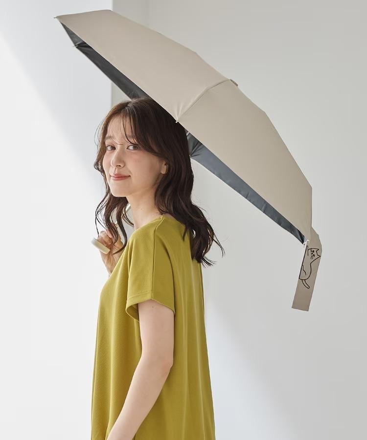 出所：ハニーズ公式オンラインショップ 【because】晴雨兼用折り畳み傘／おでかけキャット
