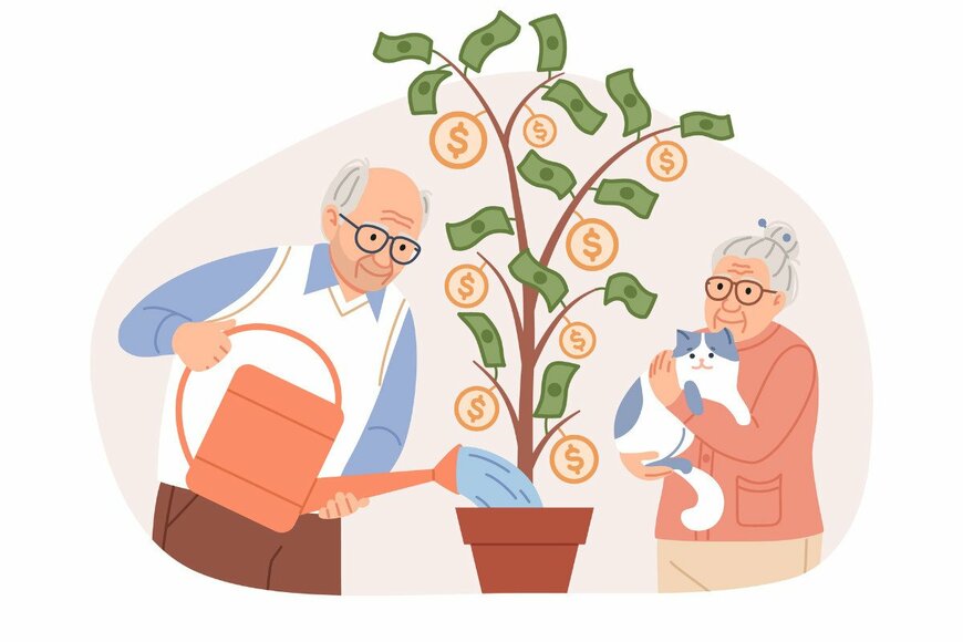60歳代で「不労所得が毎月10万円」の人は1割…老後に有効な投資4つや厚生年金の平均受給額