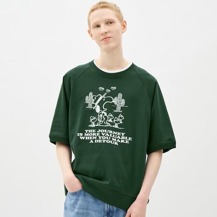 スウェT(5分袖) Peanuts 4着用例画像