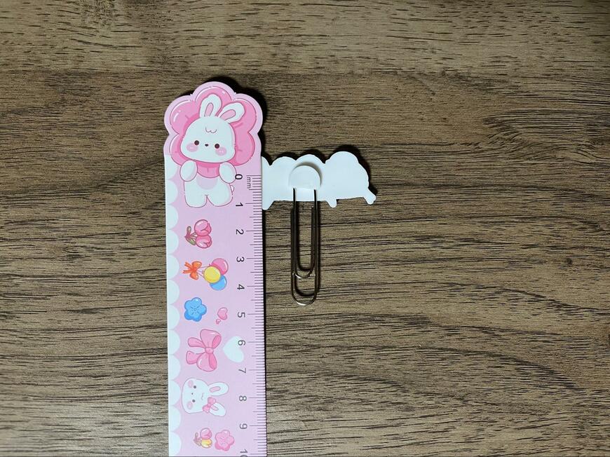 キャンドゥ、モチーフ付クリップ２Ｐふんわりシマエナガ