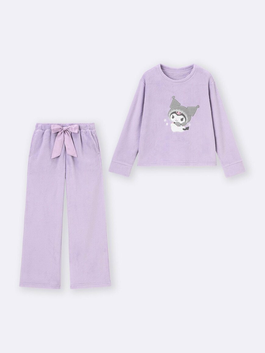 GU公式 マシュマロフィールラウンジセット(長袖)Sanrio characters