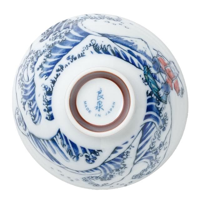 ニトリネット【デコホーム商品】飯椀(波乗り 唐子猫 中 cDI23)の画像