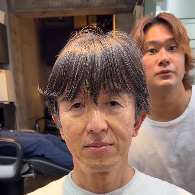 息子さんから勧められて来店した男性
