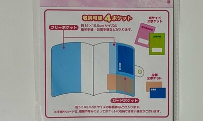 キャンドゥ、ほっぺちゃんのお薬手帳ケース筆者撮影写真