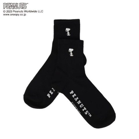 【メンズ 3足組クォーターソックス(PEANUTS)】1089円(税込)