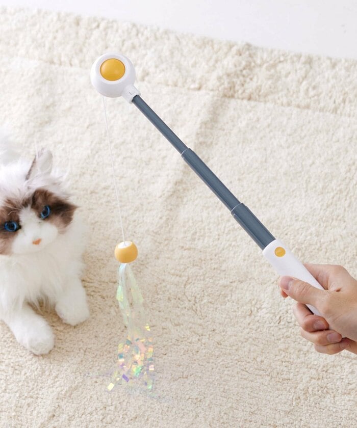 3COINS公式 ペット用伸縮ねこじゃらし