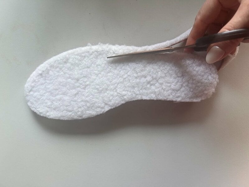 【ダイソー】ふわもこボアインソール筆者撮影写真
