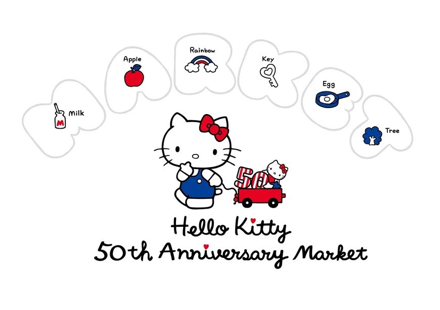 出所：PRTIMES　京都でハローキティの50周年記念イベントを開催「Hello Kitty 50th Anniversary Market」
