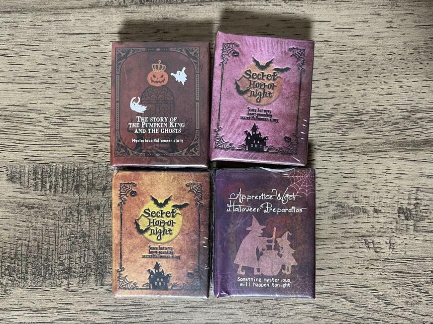 キャンドゥ、ミニチュアブックオブジェ（ハロウィン）/ミニチュアブックHWワールド画像