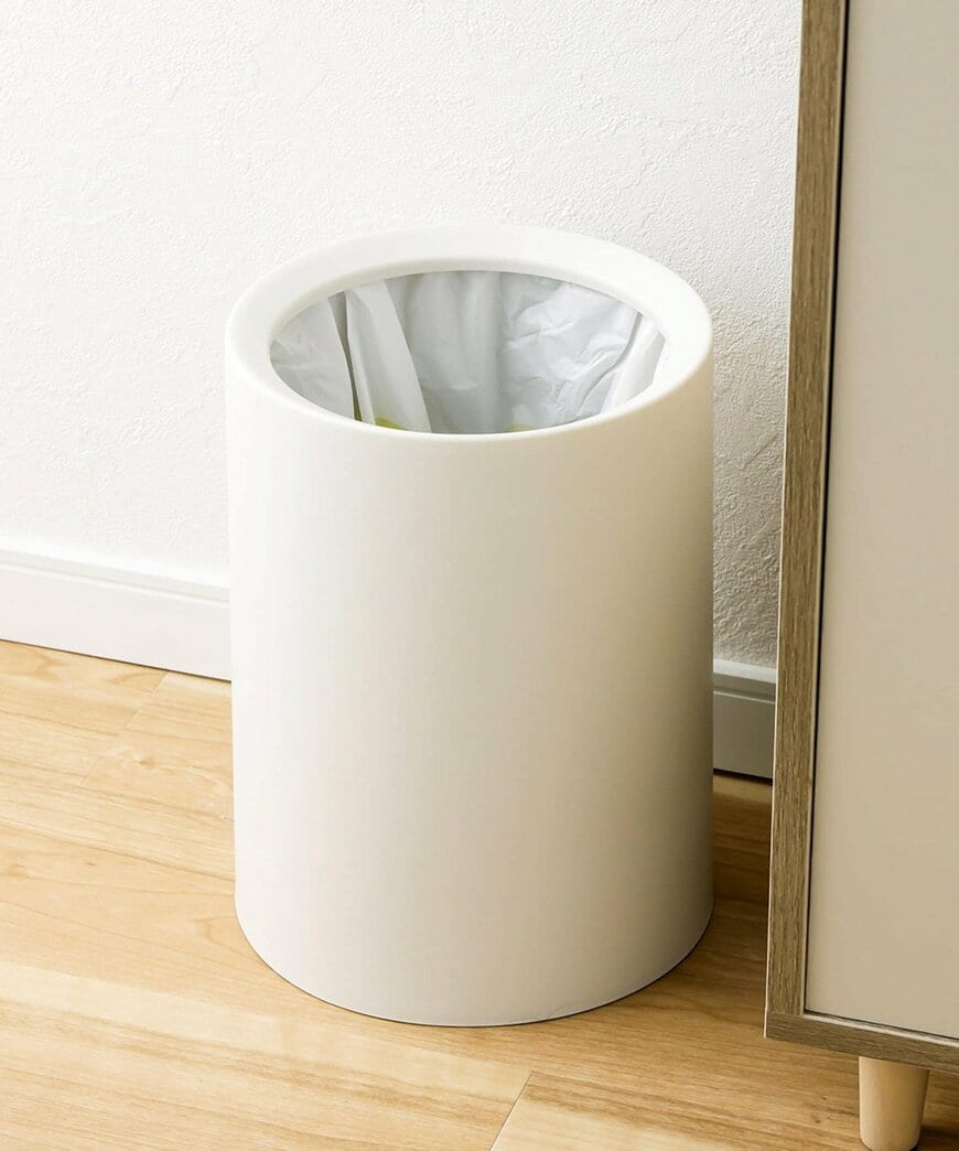 3COINS公式 《ごみ袋が見えない》ラウンドダストボックス