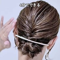 【10万7000回再生超】4分で完成！横くるりんぱの「こなれまとめ髪」大人のお手軽ヘアアレンジに「不器用だけどできました！」の声