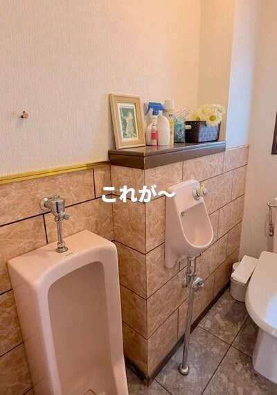 「素晴らしいセンス！！」年季の入ったトイレの〈腰壁とカウンター〉が...→〈100均アイテム〉でおしゃれに大変身！