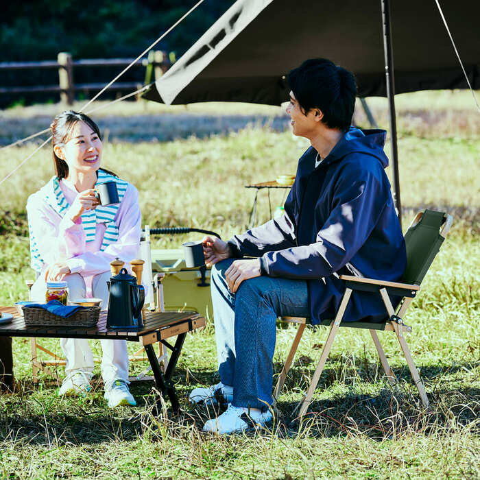 ワークマン公式　燃え広がりにくいキャンピングベンチ