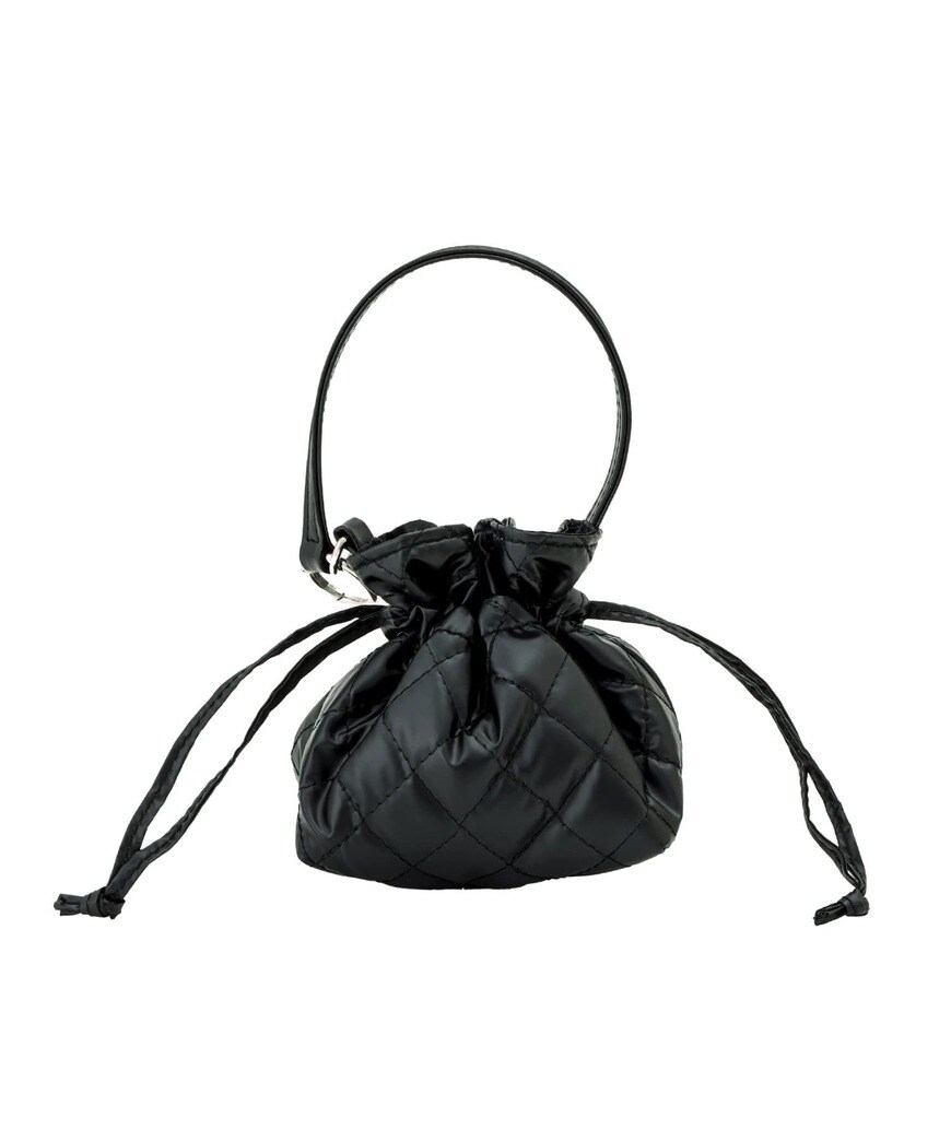 出所：3COINS公式　メタリックミニ巾着ポーチ