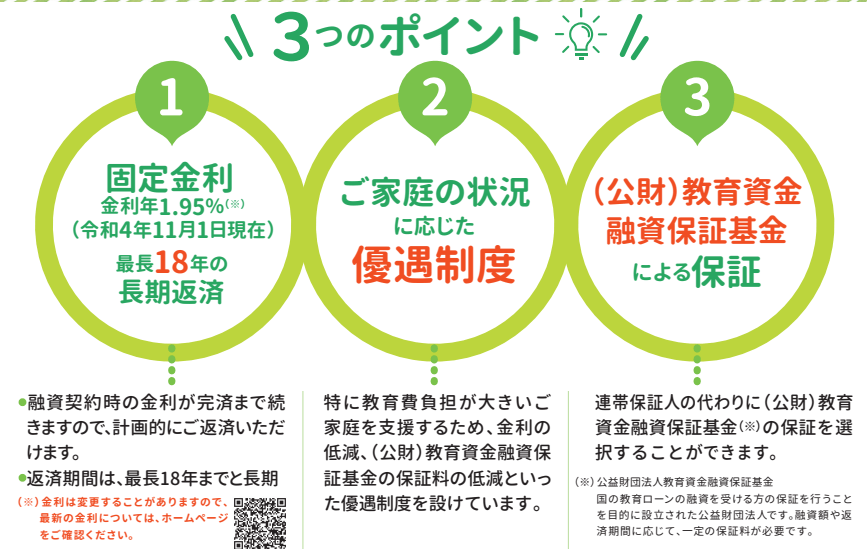 出所：日本政策金融公庫「国の教育ローンまるわかり本」