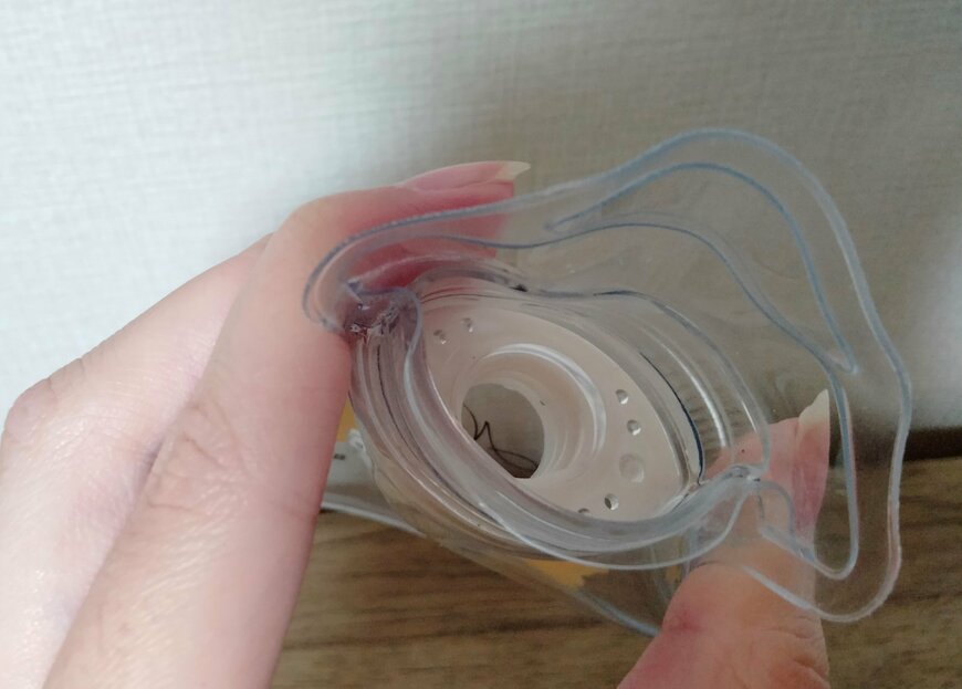 筆者撮影（セリア、ソフト湯たんぽ クリア クマ）