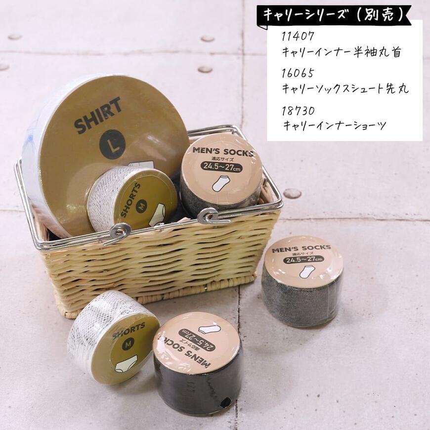 ワークマン、キャリーインナー半袖丸首 2枚組画像