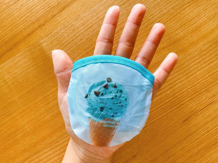 折りたたみうちわ(アイス、チョコミント)