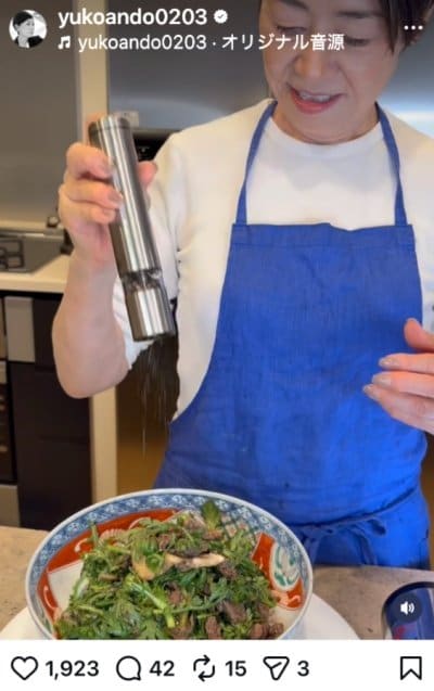 安藤優子のInstagram投稿