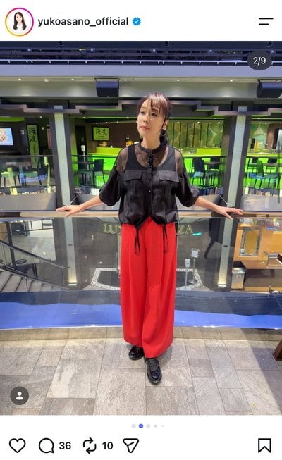 浅野ゆう子のInstagram投稿