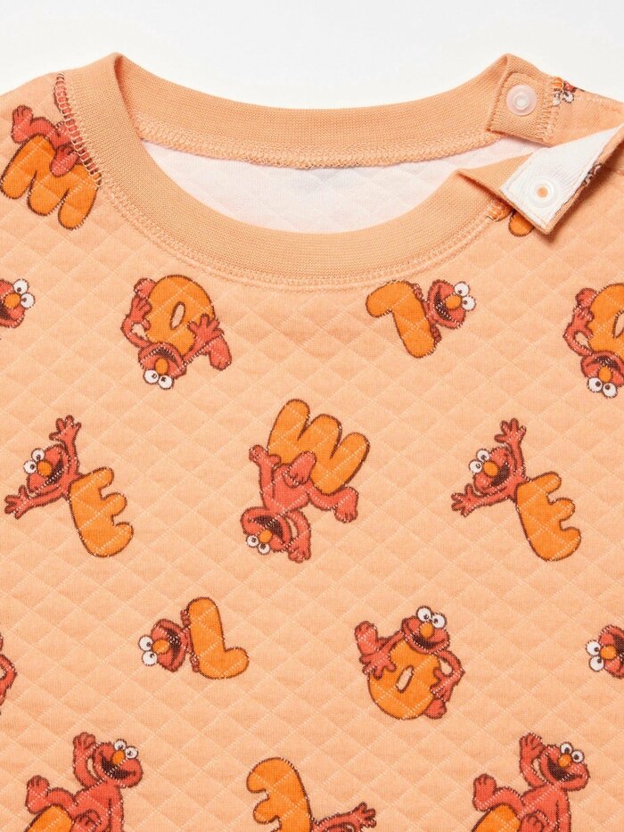 ユニクロ公式　セサミストリート　キルトパジャマ