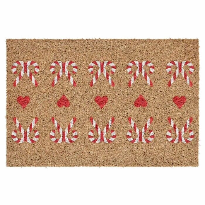 玄関先からクリスマスシーズンを彩ってくれるのがこちらのドアマット