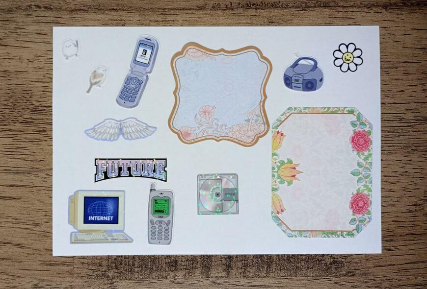 筆者撮影（セリア、剥離紙シート 12枚）