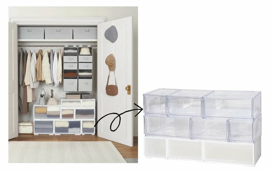 出所：株式会社ニトリホールディングス　組合せ可能な収納ケース 透明