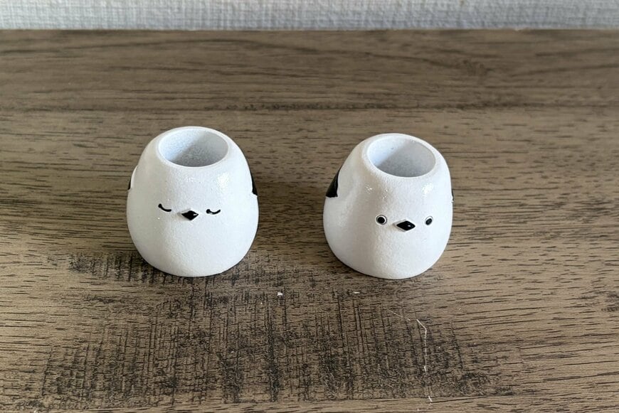 筆者撮影（セリア、歯ブラシスタンド シマエナガ型）