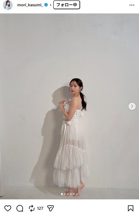出所：森香澄のInstagram（＠mori_kasumi_） 参照日：2026年1月15日