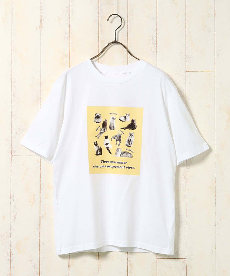 出所：Bleu Bleuet（ブルーブルーエ）公式サイト　モノクロームペットTシャツ