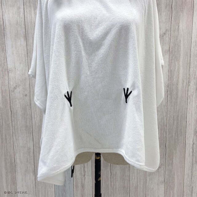 ニトリ、ぼく、シマエナガ。 子供用ポンチョ画像