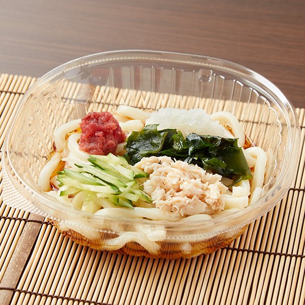 ファミリーマートの新商品：さっぱり味わう　冷し梅おろしうどん