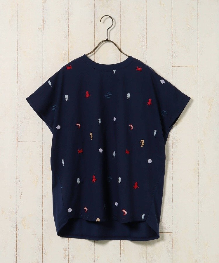 Bleu Bleuet（ブルーブルーエ）公式サイト　海の生き物総刺繍Tシャツの画像