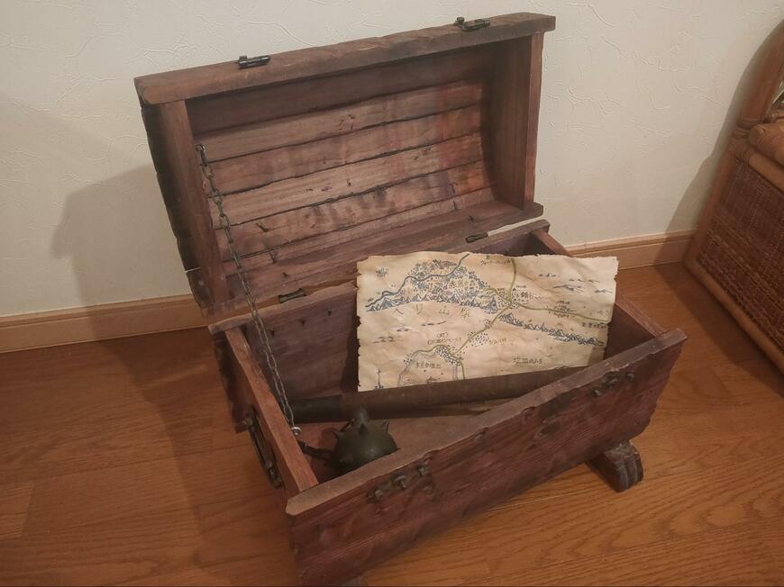 木で作られた宝箱