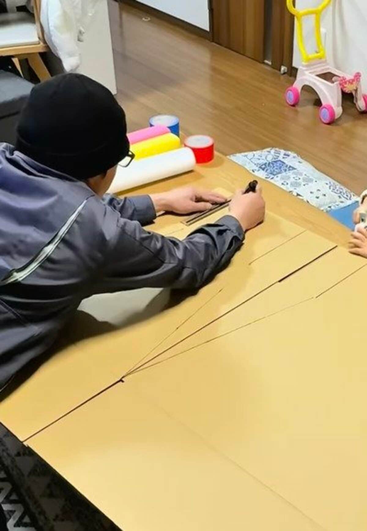 ナイスパパ！」跳び箱が欲しいという娘さんのために→パパが強度