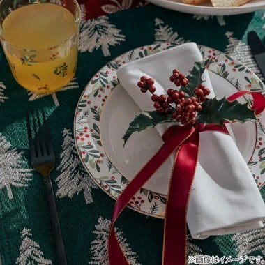 リムプレート ナンテン柄