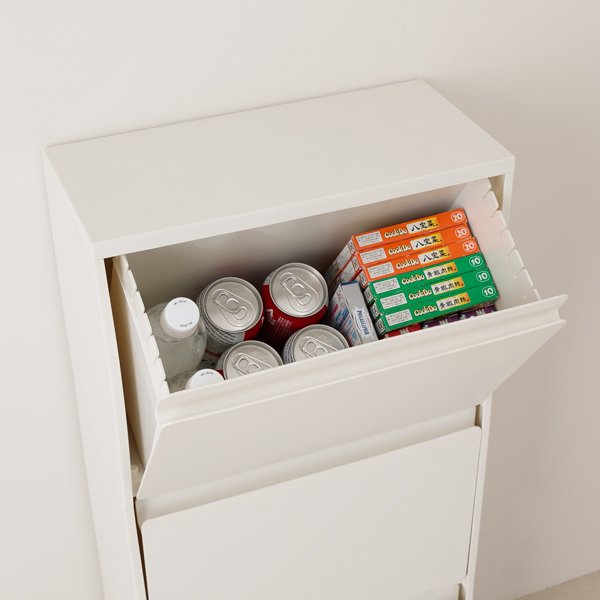 1段に2kgまでのモノが入れられる丈夫な設計