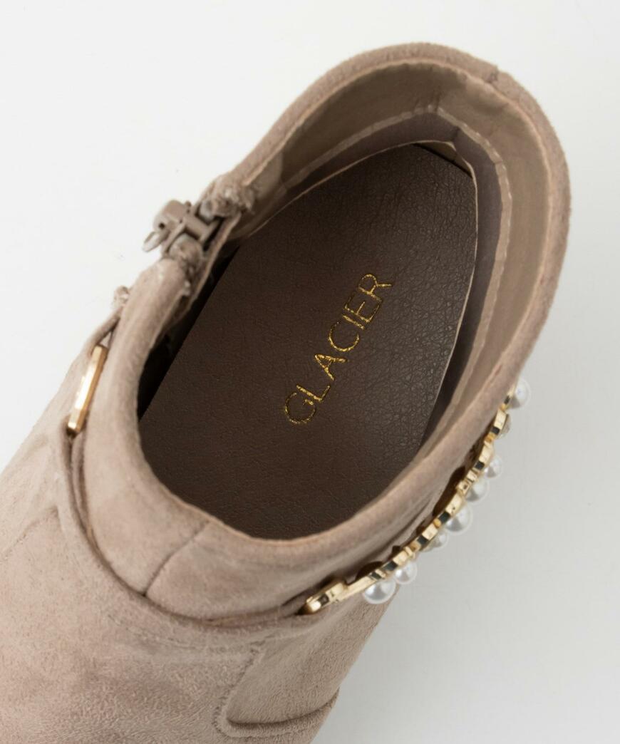 出所：ハニーズ公式通販 パール付2wayブーツ