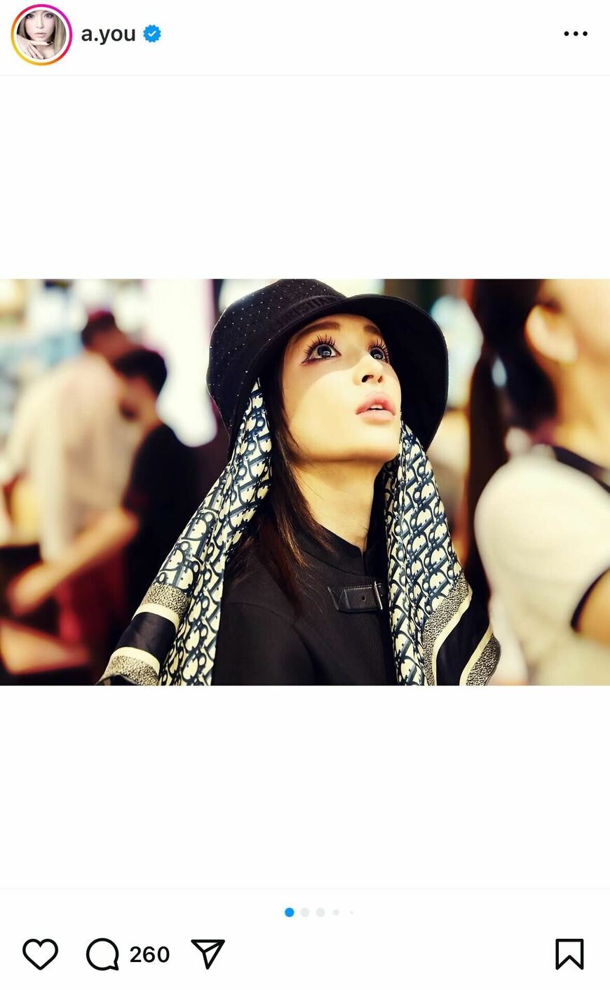 出所：浜崎あゆみのInstagram（＠a.you）参照日：2025年7月17日